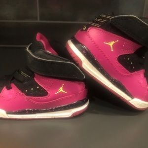 Nike Air Jordan SC-1 TD Pink Black Sneakers 407496-048 Baby Toddler Size 4C